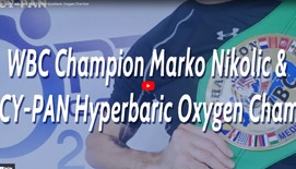 WBC Champion Marko Nikolic & MACY-PAN chambre à oxygène hyperbare