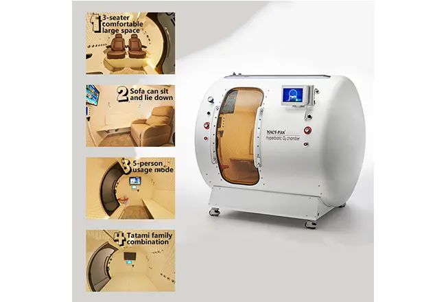 chambre hyperbare rigide HBOT 5 personnes HE500 2